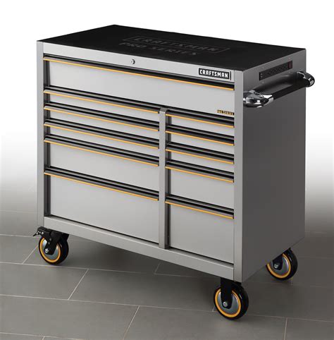 sears stainless steel tool box|craftsman rollaway tool boxes.